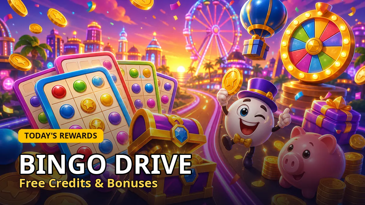 Bingo Drive free credits & bonuses links