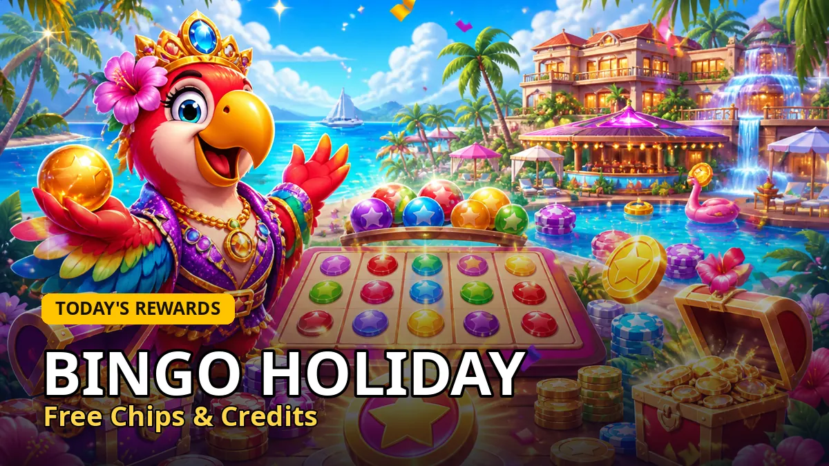 Bingo Holiday free chips & credits links
