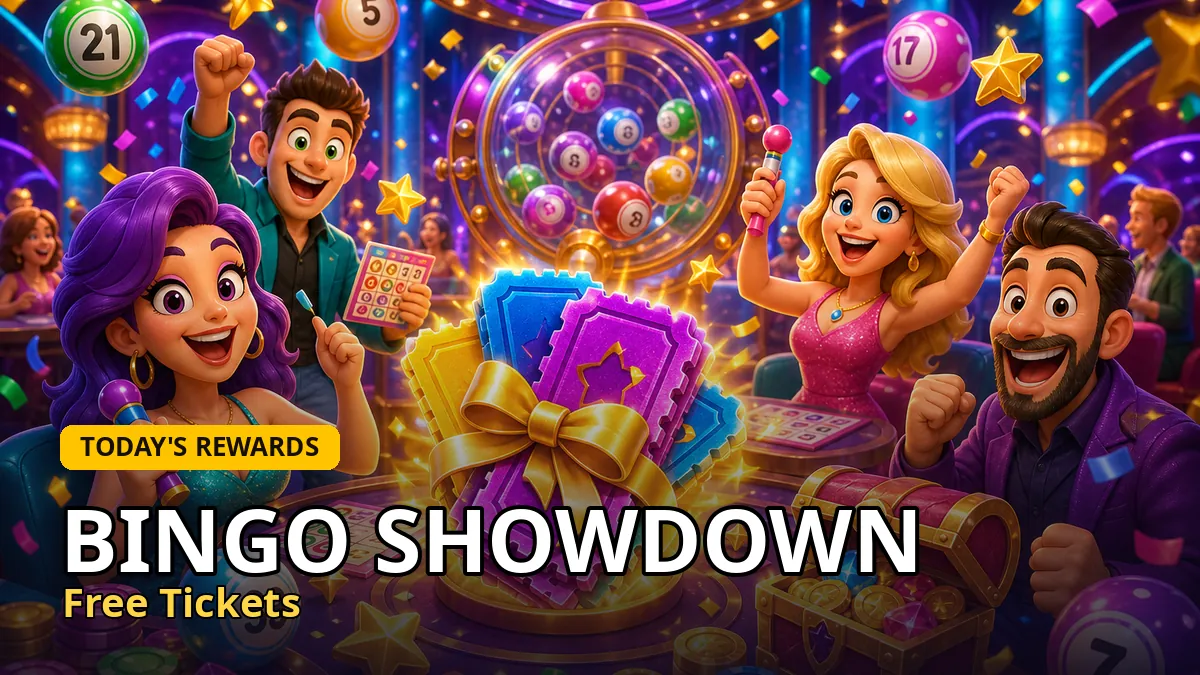 Bingo Showdown free tickets links