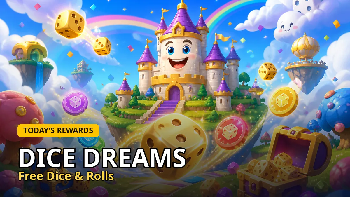 Dice Dreams free dice & rolls links