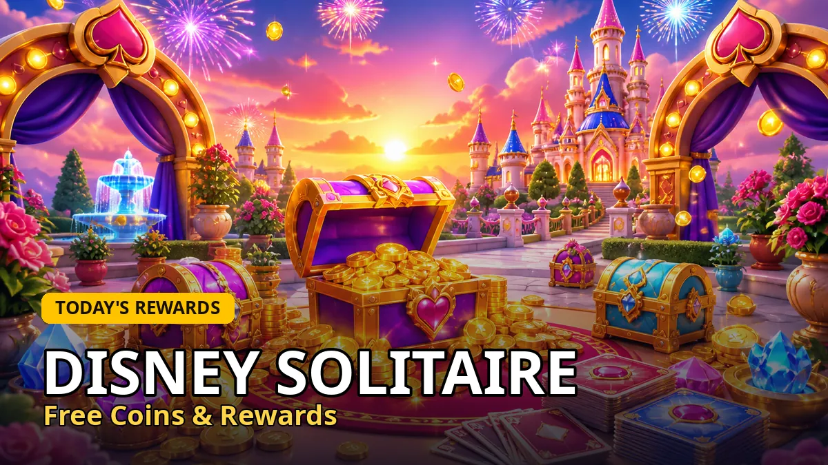 Disney Solitaire free coins & rewards links