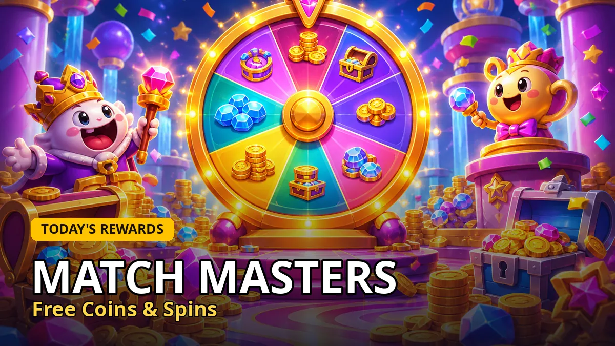 Match Masters free coins & spins links