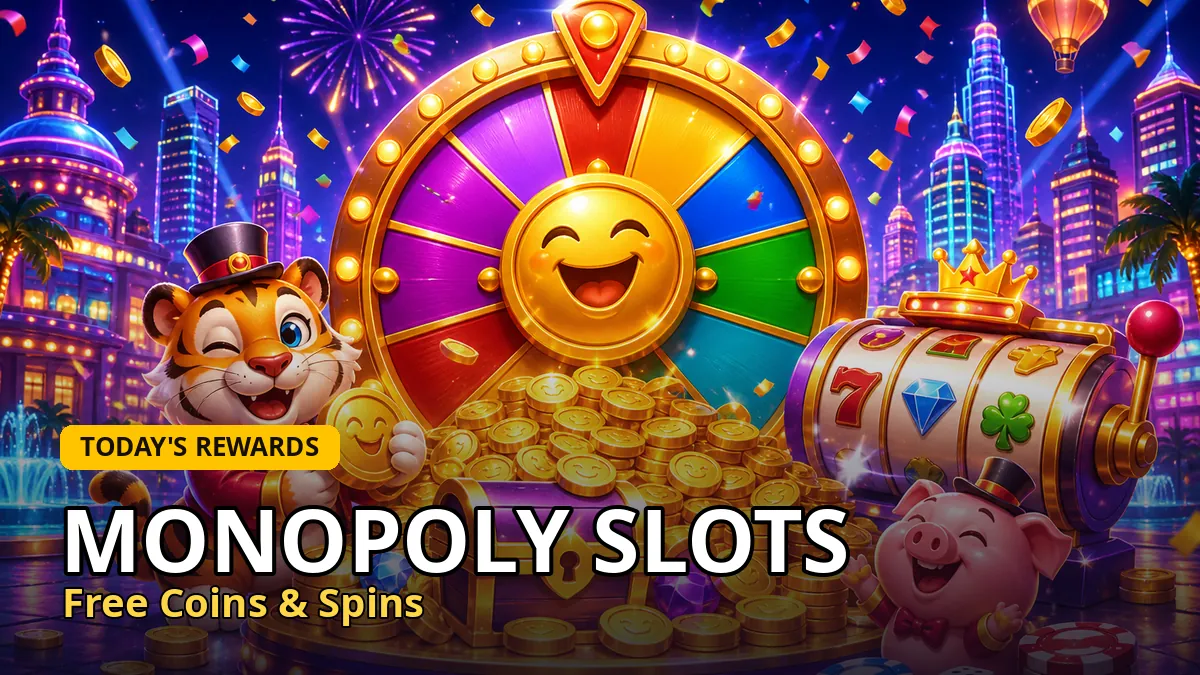 Monopoly Slots free coins & spins links