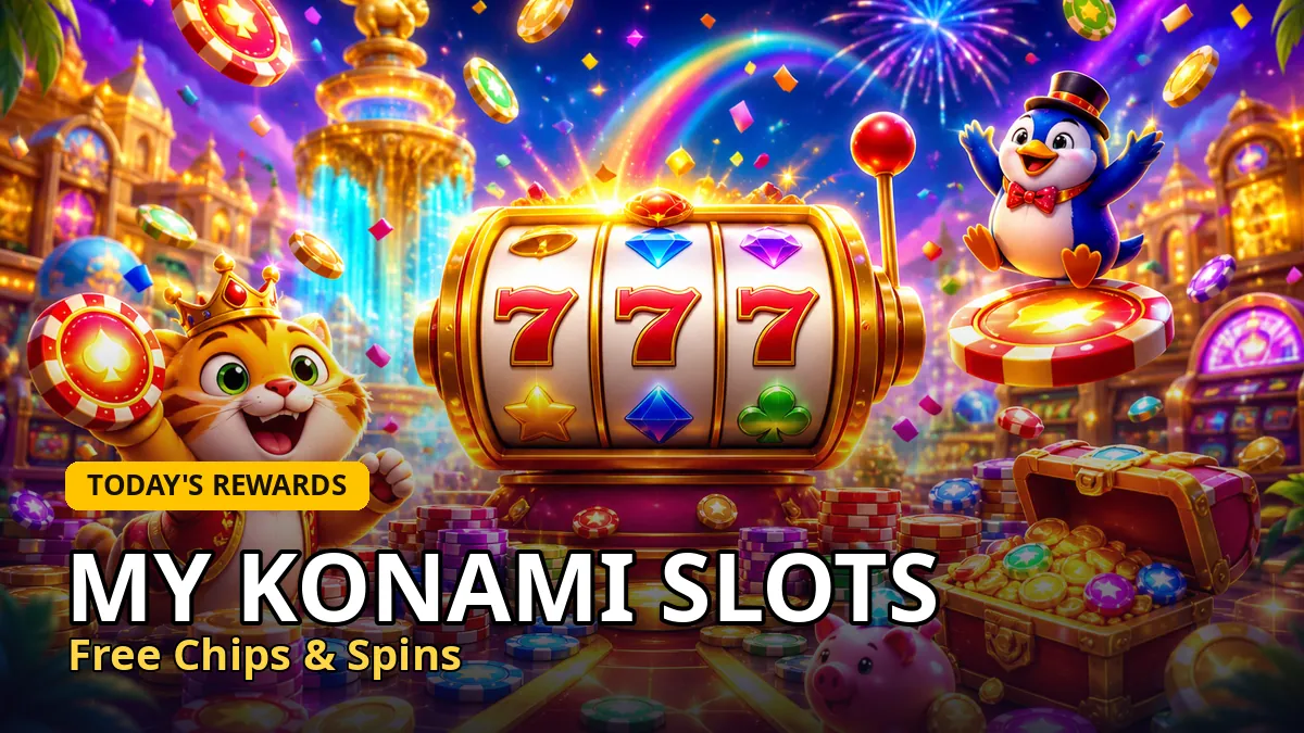 My Konami Slots free chips & spins links