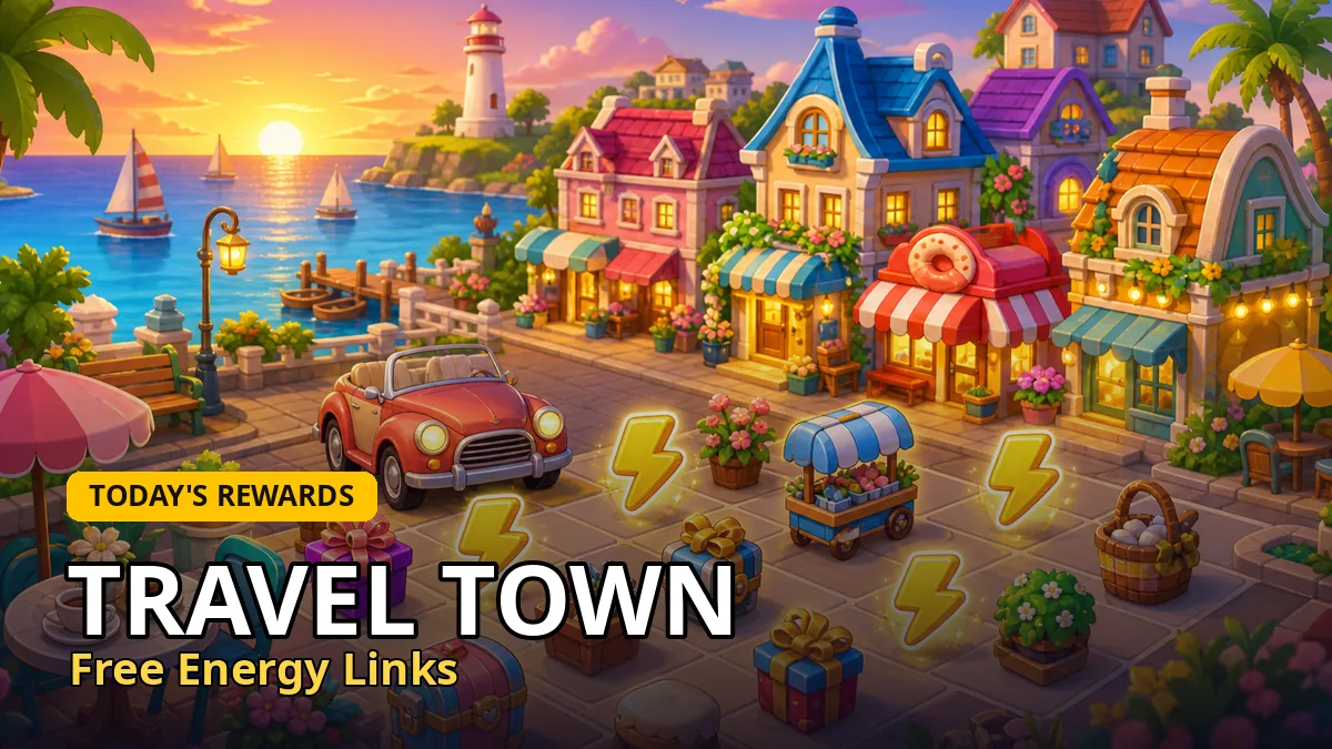 Travel Town free energy reward links